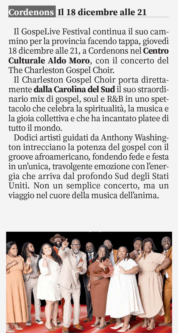 2025 12 14 il popolo gospel